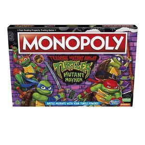 Monopoly Teenage Mutant Ninja Turtles Mutant Mayhem Edition Board Game Hasbro 8+
